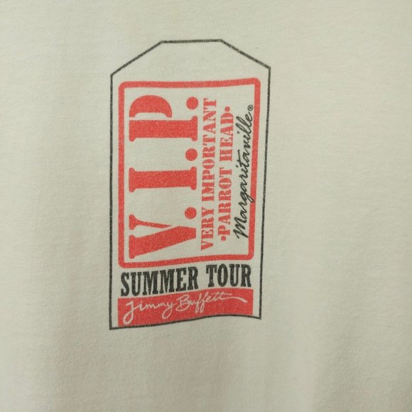 2005 Jimmy Buffett VIP Parrot Head Graphic T Shirt Sz L Summer Tour Diamond Star - Picture 12 of 16